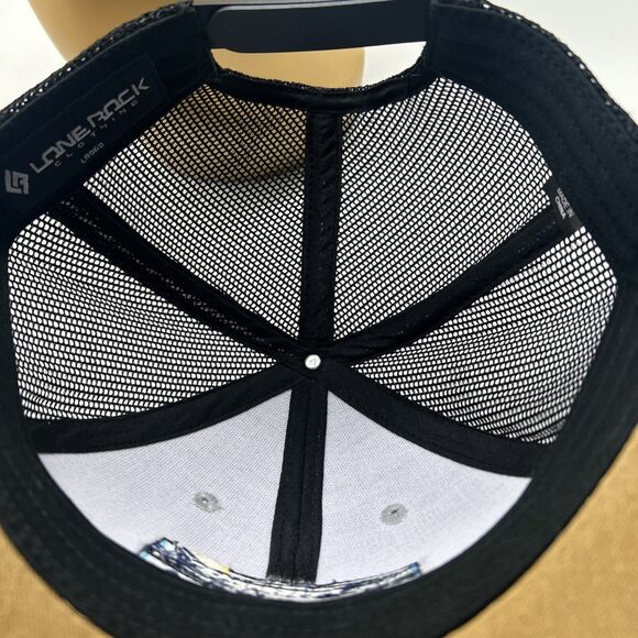 Lone Rock Hat Cap Adjustable Snap Back Trucker Mesh Alaska Embroidered - Picture 5 of 6